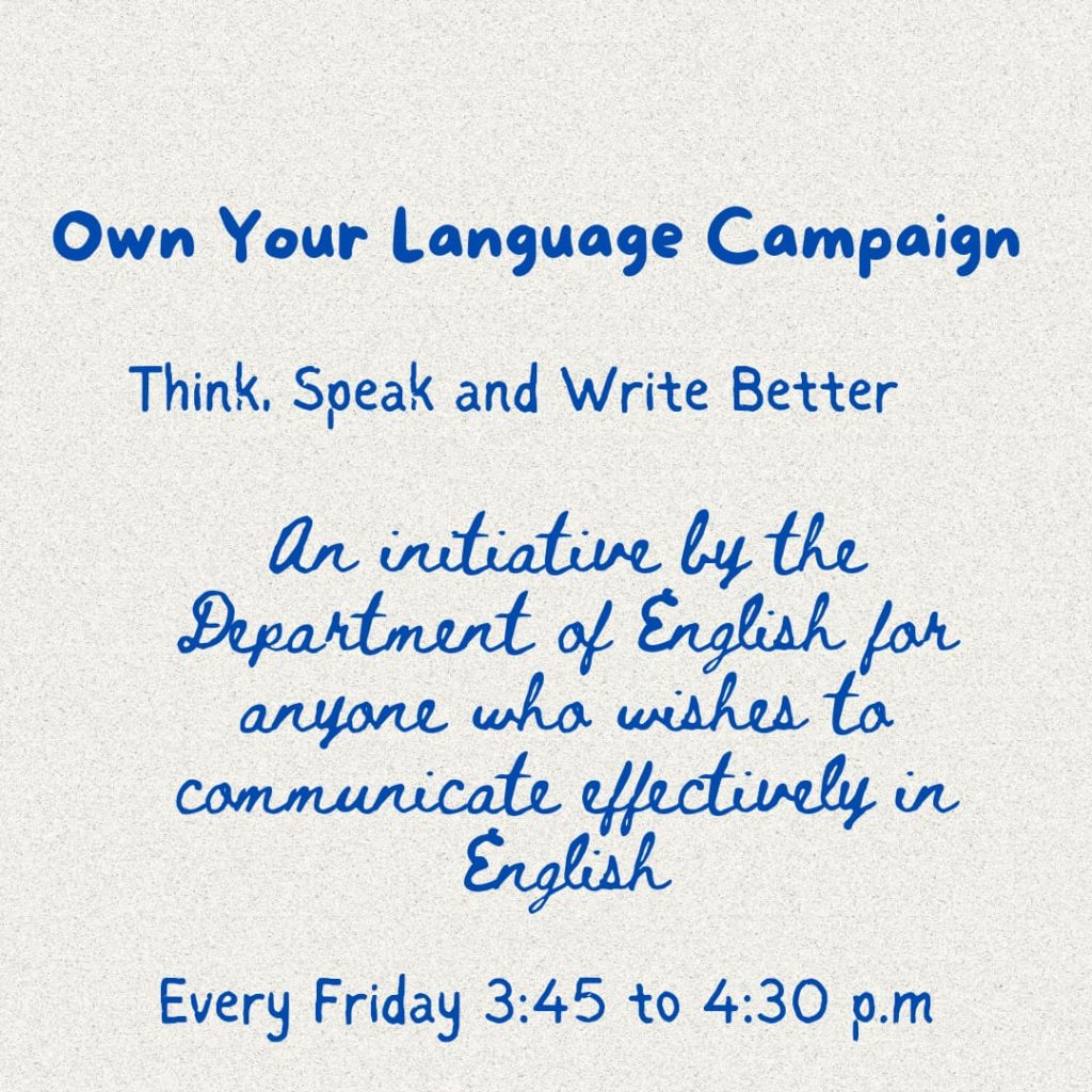 A Certificate course in communicative English 